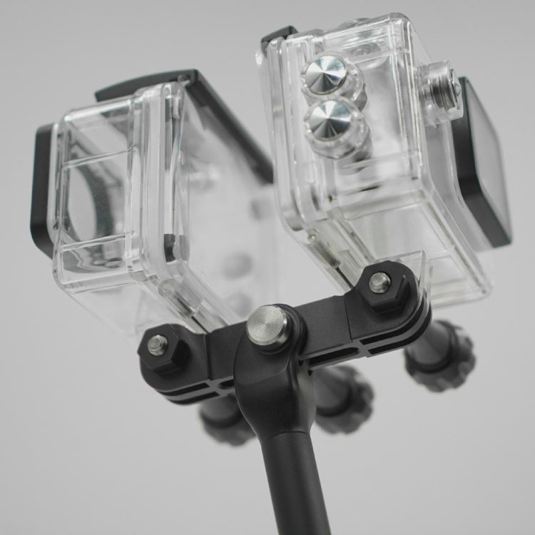 PULUZ CNC Aluminum Multi-functional Connection Mount with 3 Long Screws & Wrench for GoPro, Insta360, DJI and Other Action Cameras, 3 Long Screws