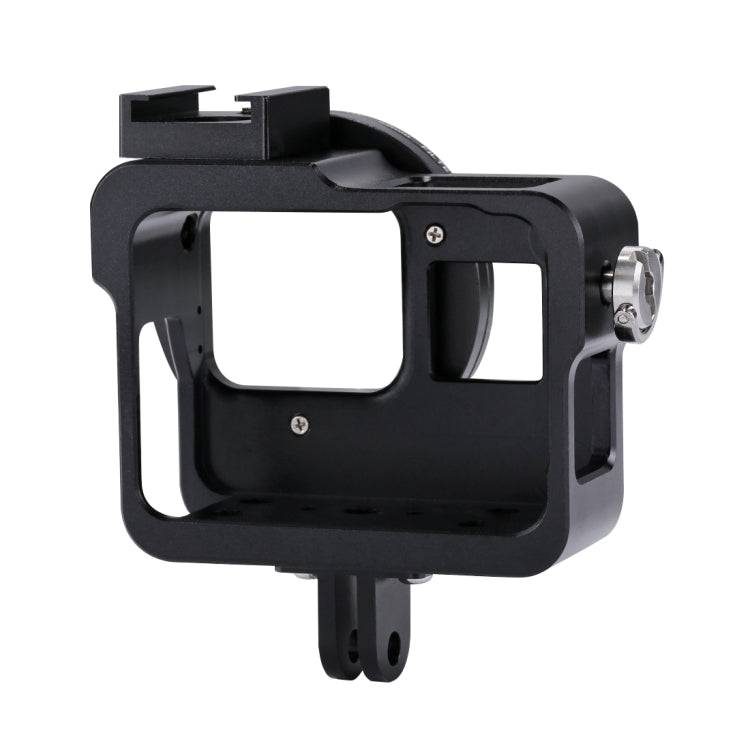 PULUZ Housing Shell CNC Aluminum Alloy Protective Cage with 52mm UV Lens for GoPro HERO(2018) /7 Black /6 /5, For HERO6 /5 No Frame US Stock, For HERO6 /5 No Frame AE Stock, For HERO6 /5 No Frame UK Stock, For HERO6 /5 No Frame, For HERO5/6 No Frame