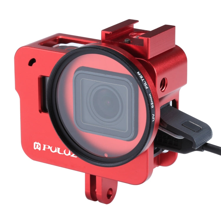PULUZ Housing Shell CNC Aluminum Alloy Protective Cage with 52mm UV Lens for GoPro HERO(2018) /7 Black /6 /5, For HERO6 /5 No Frame AE Stock, For HERO6 /5 No Frame UK Stock, For HERO6 /5 No Frame US Stock, For HERO6 /5 No Frame, For HERO5/6 No Frame