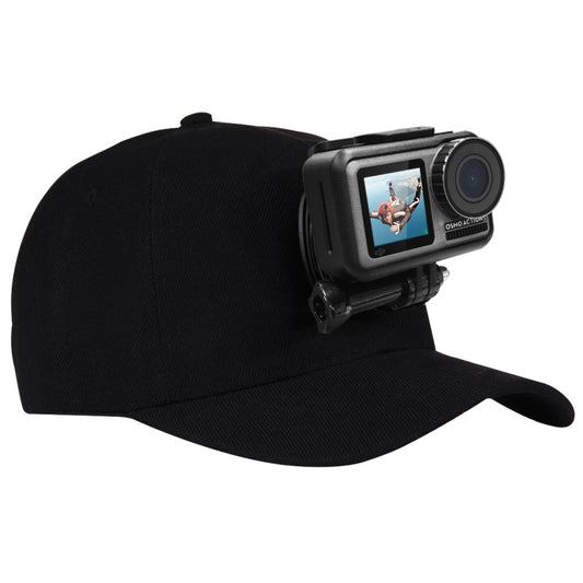 PULUZ Baseball Hat with J-Hook Buckle Mount & Screw for GoPro, DJI OSMO Action and Other Action Cameras, Baseball Hat Black Color, Baseball Hat Red Color, Baseball Hat Dark Blue Color, Baseball Hat Black (US Stock), Baseball Hat Red (US Stock)���������...