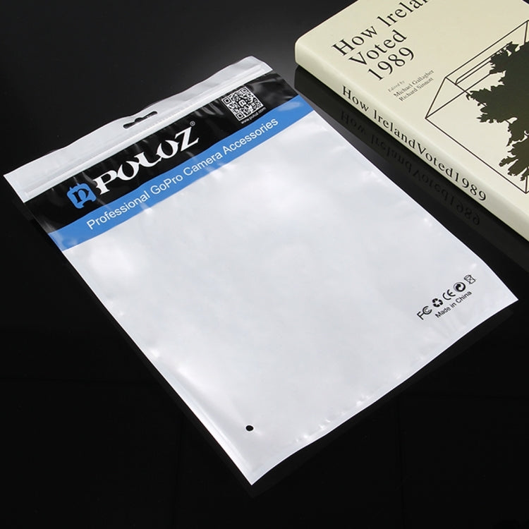 10 PCS PULUZ 33cm x 23.5cm Hang Hole Clear Front White Pearl Jewelry Zip Lock Packaging Bag(Size: XL), Size: XL