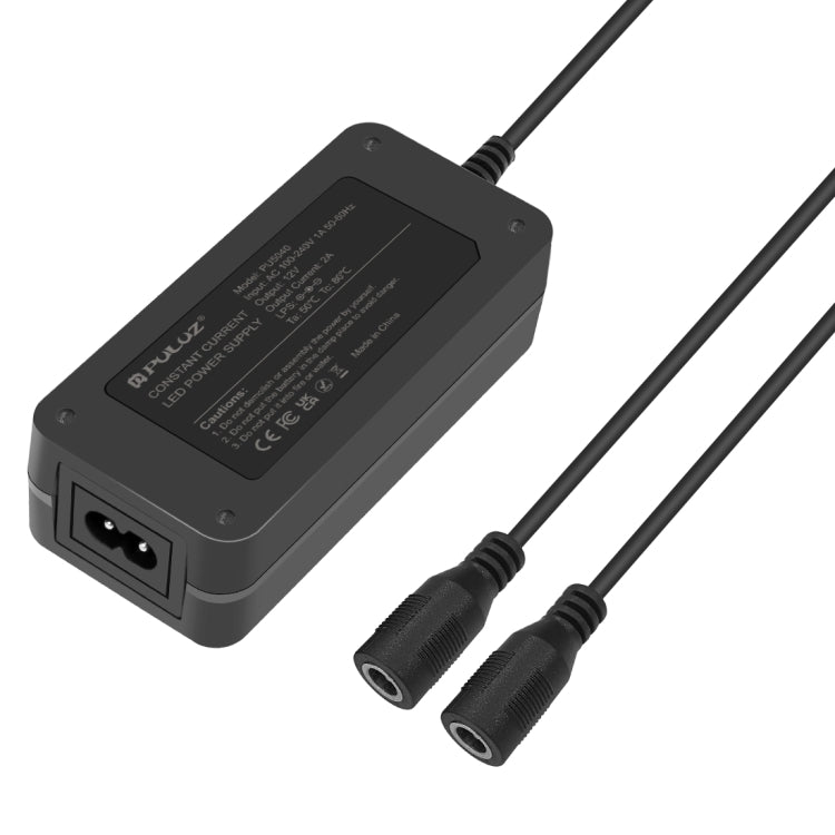 PULUZ Constant Current LED Power Supply Power Adapter for 40cm Studio Tent, AC 110-240V to DC 12V 2A  (US Plug)
