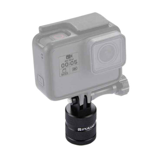 PULUZ 1/4 Inch Screw Hole Tripod Mount CNC Adapter for GoPro, Insta360, DJI and Other Action Cameras