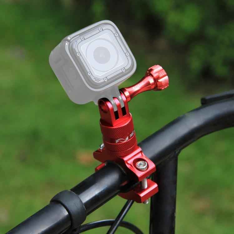 PULUZ 360 Degree Rotation Bike Aluminum Handlebar Adapter Mount with Screw for GoPro, Insta360, DJI and Other Action Cameras, China Stock (Red), China Stock (Blue), Handlebar Adapter Mount 1