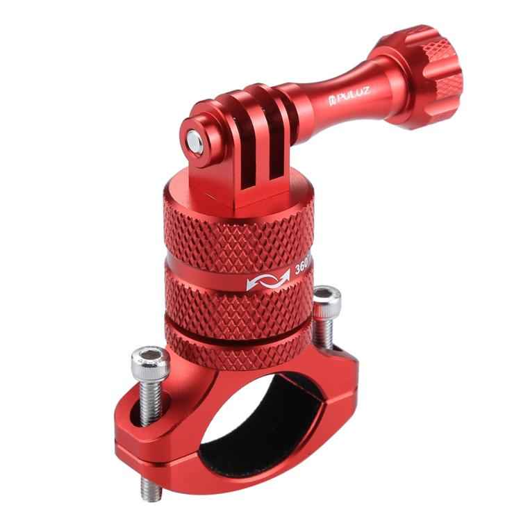 PULUZ 360 Degree Rotation Bike Aluminum Handlebar Adapter Mount with Screw for GoPro, Insta360, DJI and Other Action Cameras, China Stock (Red), China Stock (Blue), Handlebar Adapter Mount 1