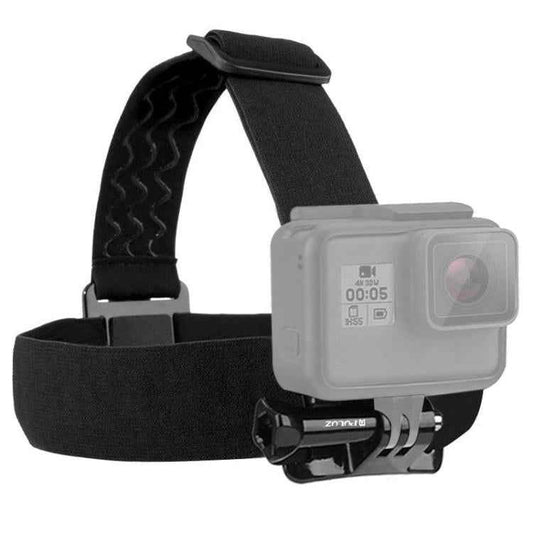 PULUZ Elastic Mount Belt Adjustable Head Strap for GoPro, Insta360 ONE R, DJI Osmo Action and Other Action Cameras