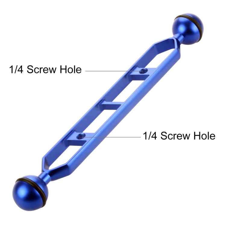 PULUZ 9.0 inch 22.8cm Aluminum Alloy Dual Balls Arm, Ball Diameter: 25mm