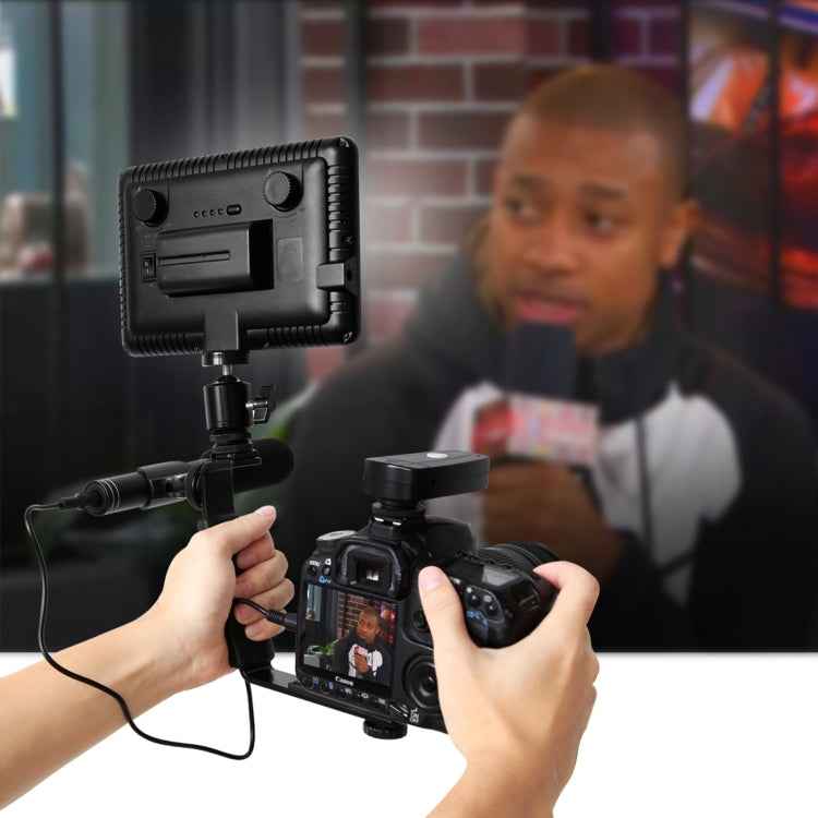 PULUZ Professional Interview Condenser Video Shotgun Microphone with 3.5mm Audio Cable for DSLR & DV Camcorder