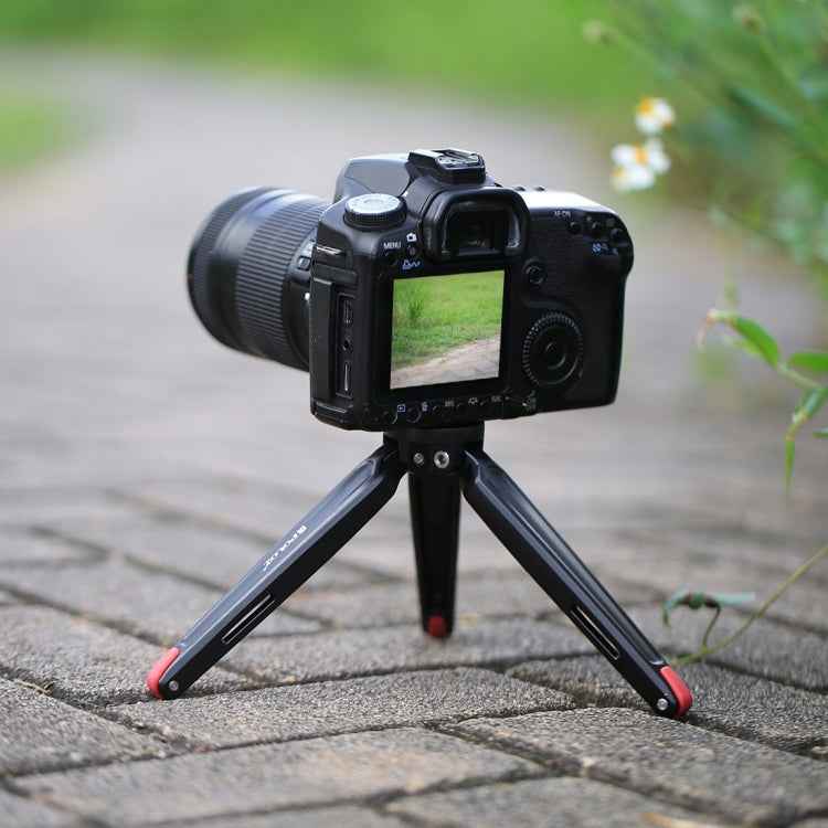 PULUZ Pocket Mini Metal Desktop Tripod Mount with 1/4 inch to 3/8 inch Thread Adapter Screw for DSLR & Digital Cameras, Adjustable Height: 4.5-15cm, Load: 20kg
