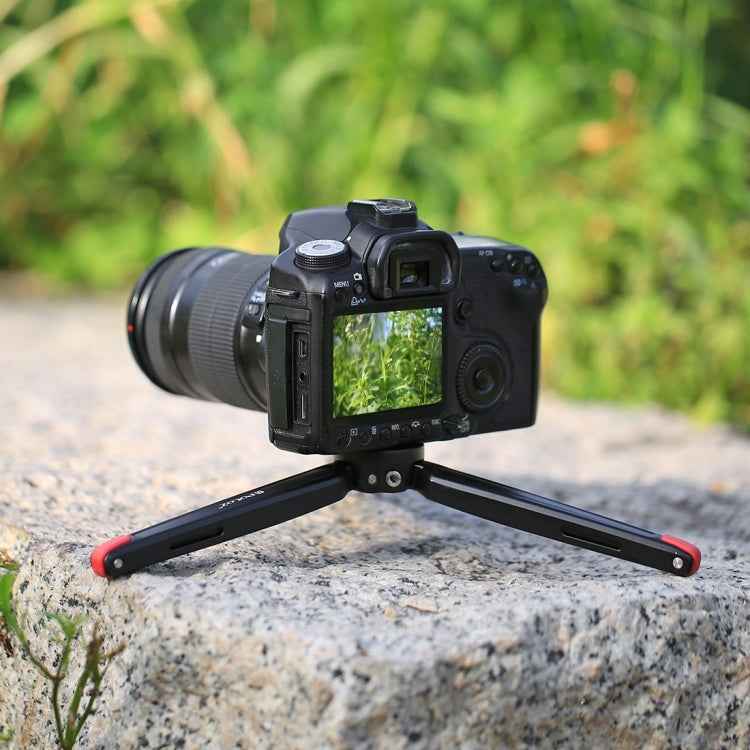 PULUZ Pocket Mini Metal Desktop Tripod Mount with 1/4 inch to 3/8 inch Thread Adapter Screw for DSLR & Digital Cameras, Adjustable Height: 4.5-15cm, Load: 20kg