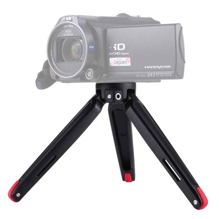 PULUZ Pocket Mini Metal Desktop Tripod Mount with 1/4 inch to 3/8 inch Thread Adapter Screw for DSLR & Digital Cameras, Adjustable Height: 4.5-15cm, Load: 20kg