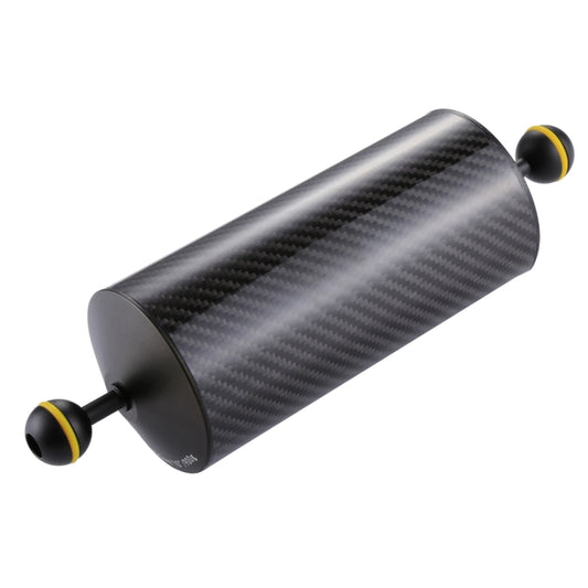 PULUZ 10.8 inch 27.5cm Length 80mm Diameter Dual Balls Carbon Fiber Floating Arm, Ball Diameter: 25mm, Buoyancy: 900g, 10 inch 900g Buoyancy