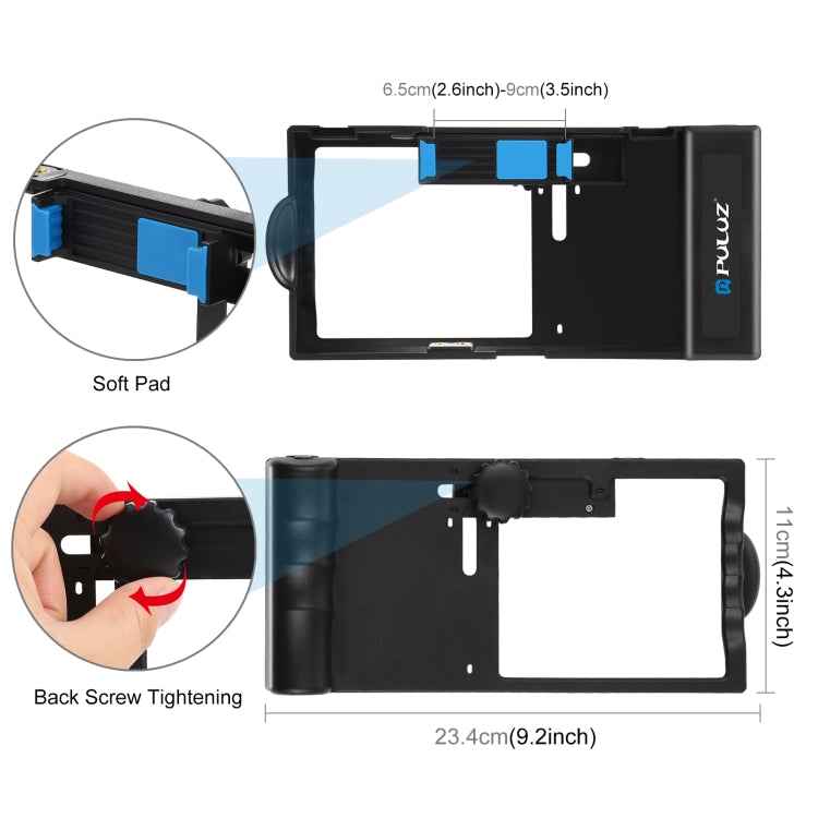PULUZ Bluetooth Handheld Vlogging Live Broadcast Smartphone Video Rig Cage Filmmaking Recording Handle Stabilizer Bracket for iPhone, Galaxy, Huawei, Xiaomi, HTC, LG, Google, and Other Smartphones, Bluetooth Rig