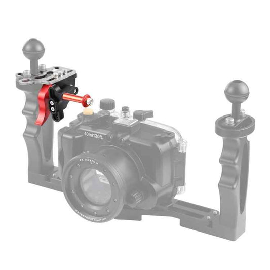 PULUZ Shutter Release Trigger Extension Adapter Lever Mount for Underwater Arm System, Trigger 2(Red)