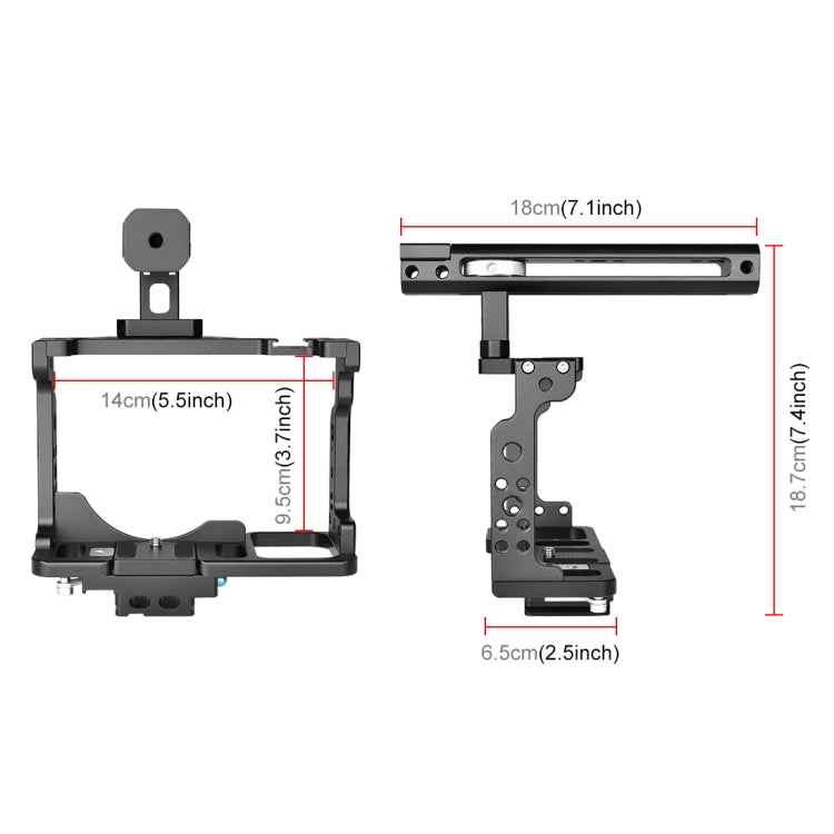 PULUZ Video Camera Cage Filmmaking Rig with Handle for Nikon Z6 / Z7