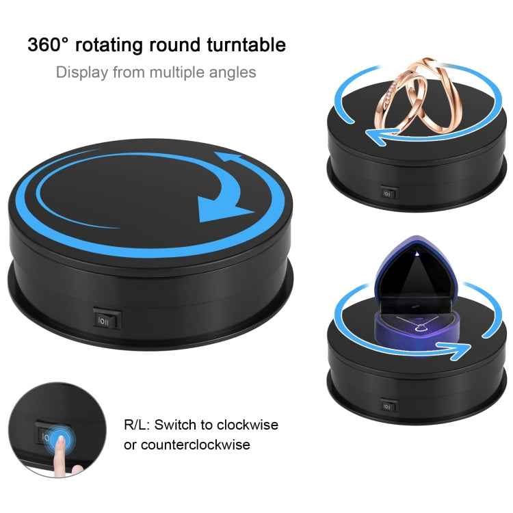 PULUZ 15cm Adjusting Speed Rotating Turntable Display Stand, Load: 3kg