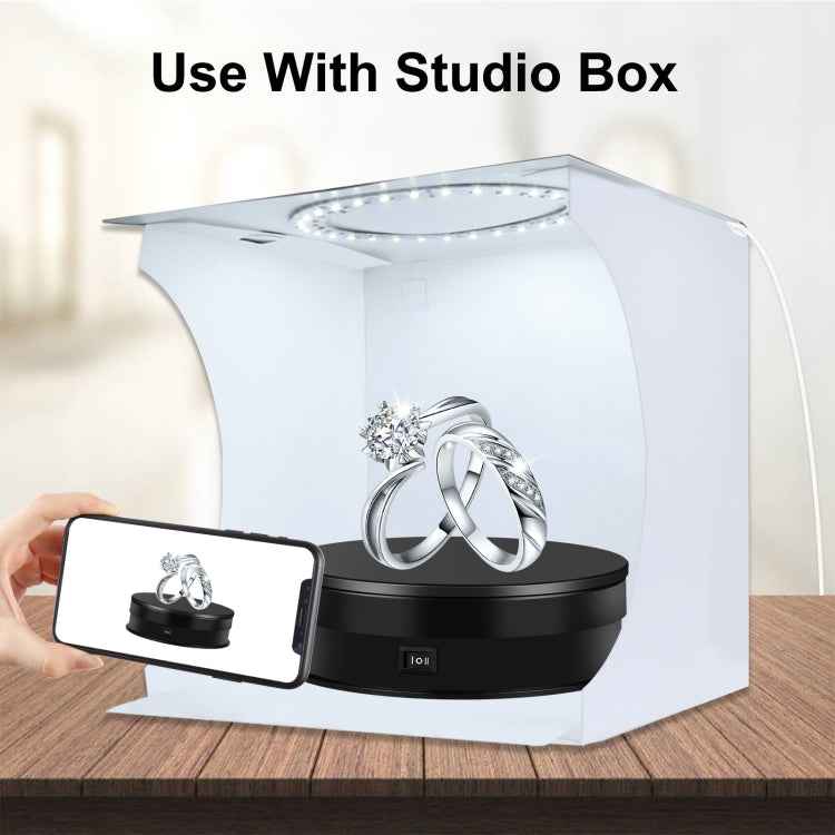 PULUZ 15cm Adjusting Speed Rotating Turntable Display Stand, Load: 3kg