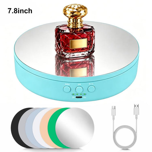 PULUZ 20cm Electric 360 Degree Rotating Display Stand Turntable, Speed / Angle / Direction Adjustable, Load 5-10kg, 20cm
