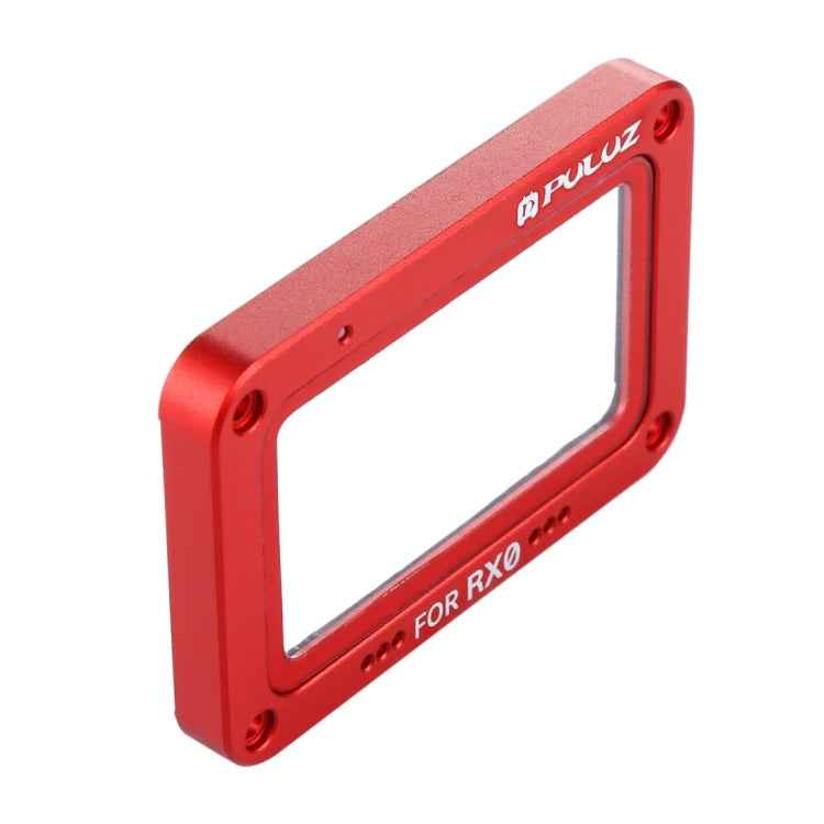 PULUZ Aluminum Alloy Flame + Tempered Glass Lens Protector for Sony RX0 / RX0 II, with Screws and Screwdrivers
