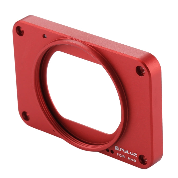 PULUZ Aluminum Alloy Front Panel + 37mm UV Filter Lens + Lens Sunshade for Sony RX0 / RX0 II, with Screws and Screwdrivers