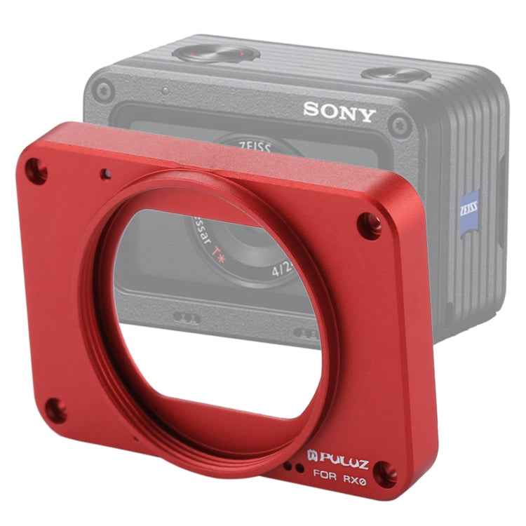 PULUZ Aluminum Alloy Front Panel + 37mm UV Filter Lens + Lens Sunshade for Sony RX0 / RX0 II, with Screws and Screwdrivers