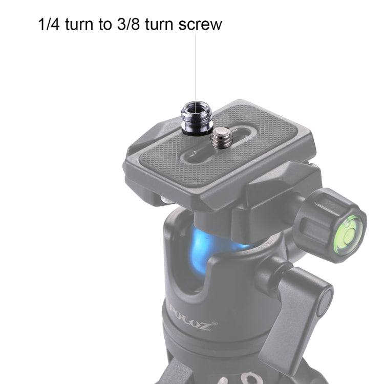 PULUZ 1/4 inch Female Thread to 3/8 inch Male Thread Adapter Screw, 1/4 Female to 3/8 Male