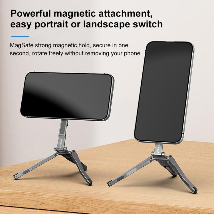 Foldable MagSafe Magnet Tripod Desk Phone Mount Handle Bracket, Desk Phone Mount