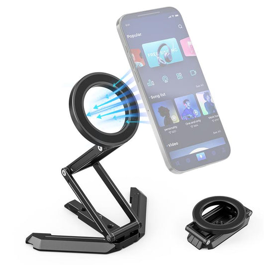 MagSafe Desktop Live Streaming Magnetic Foldable Phone Holder Bracket, Live Streaming Bracket