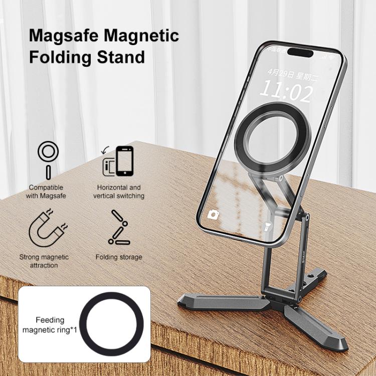 MagSafe Desktop Live Streaming Magnetic Foldable Phone Holder Bracket, Live Streaming Bracket