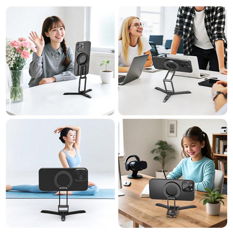 MagSafe Desktop Live Streaming Magnetic Foldable Phone Holder Bracket, Live Streaming Bracket