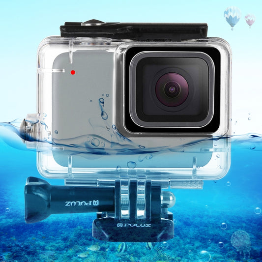 PULUZ 45m Underwater Waterproof Housing Diving Case for GoPro HERO7 Silver / HERO7 White, with Buckle Basic Mount & Screw