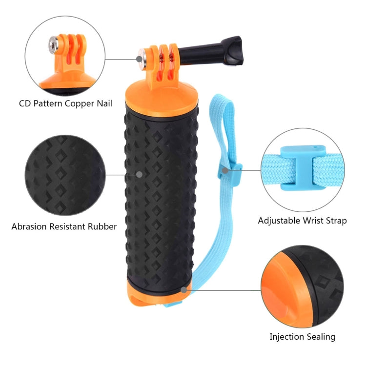 PULUZ Floating Handle Hand Grip Buoyancy Rods with Strap for GoPro HERO10 Black / HERO9 Black / HERO8 Black / HERO7 /6 /5 /5 Session /4 Session /4 /3+ /3 /2 /1, Xiaoyi and Other Action Cameras