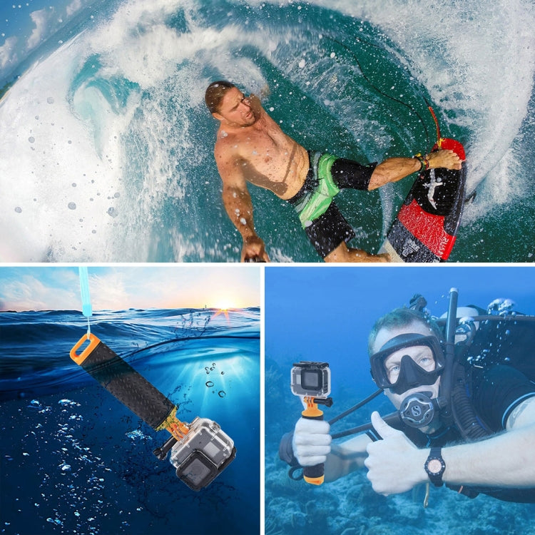 PULUZ Floating Handle Hand Grip Buoyancy Rods with Strap for GoPro HERO10 Black / HERO9 Black / HERO8 Black / HERO7 /6 /5 /5 Session /4 Session /4 /3+ /3 /2 /1, Xiaoyi and Other Action Cameras