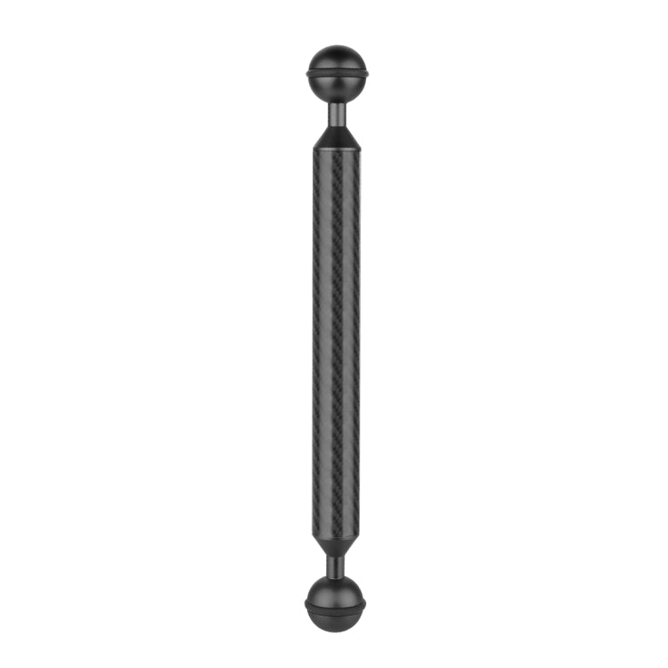 PULUZ  9 inch 23cm Length 20.8mm Diameter Dual Balls Carbon Fiber Floating Arm, Ball Diameter: 25mm