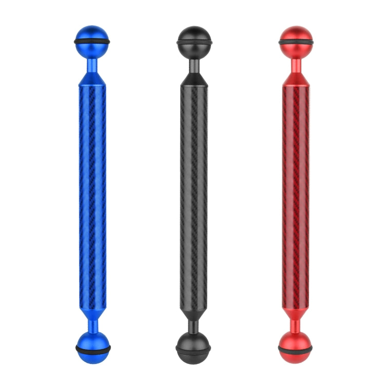 PULUZ  9 inch 23cm Length 20.8mm Diameter Dual Balls Carbon Fiber Floating Arm, Ball Diameter: 25mm