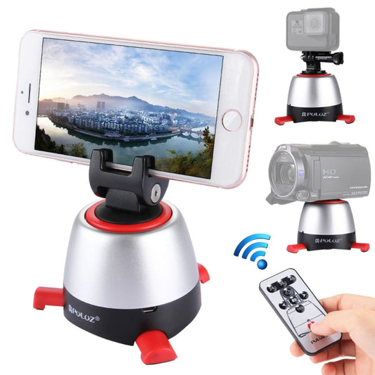 PULUZ Electronic 360 Degree Rotation Panoramic Head with Remote Controller for Smartphones, GoPro Action Cameras