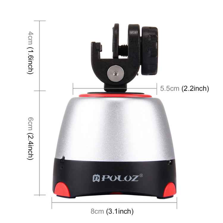 PULUZ Electronic 360 Degree Rotation Panoramic Head with Remote Controller for Smartphones, GoPro Action Cameras