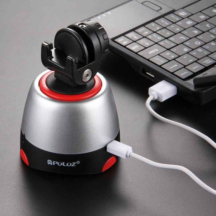 PULUZ Electronic 360 Degree Rotation Panoramic Head + Tripod Mount + GoPro Clamp + Phone Clamp with Remote Controller for Smartphones, GoPro Action Cameras