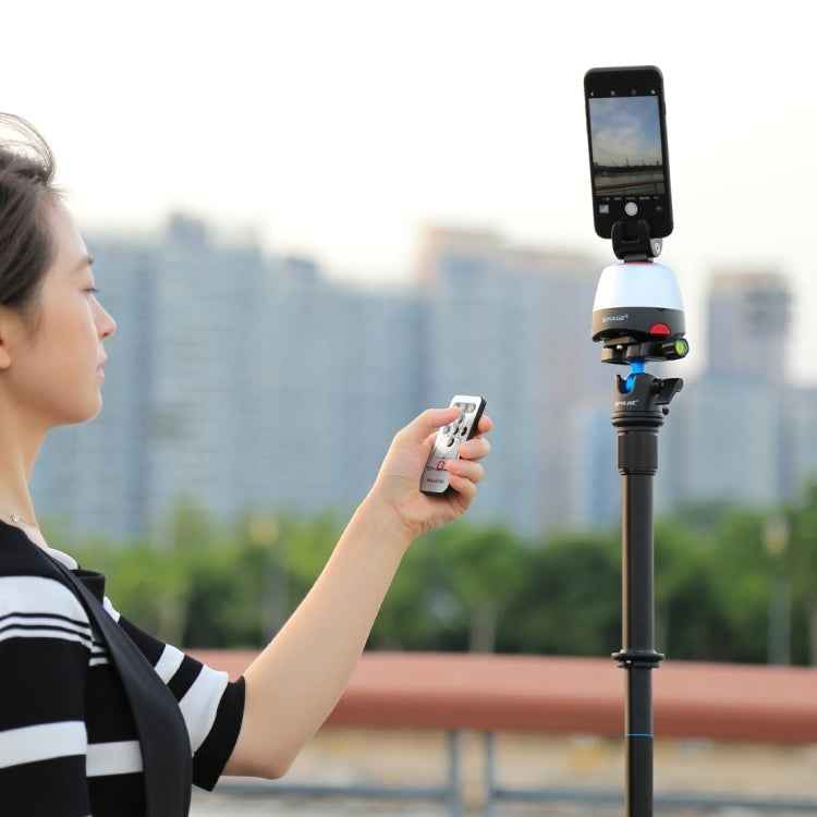 PULUZ Electronic 360 Degree Rotation Panoramic Head + Tripod Mount + GoPro Clamp + Phone Clamp with Remote Controller for Smartphones, GoPro Action Cameras