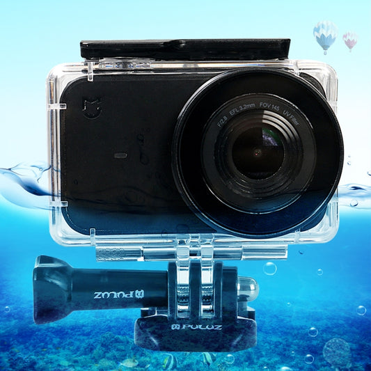 PULUZ 45m Underwater Acrylic Plexiglass Waterproof Housing Diving Case for Xiaomi Mijia Small Camera, with Buckle Basic Mount & Screw, For Mijia Small Camera