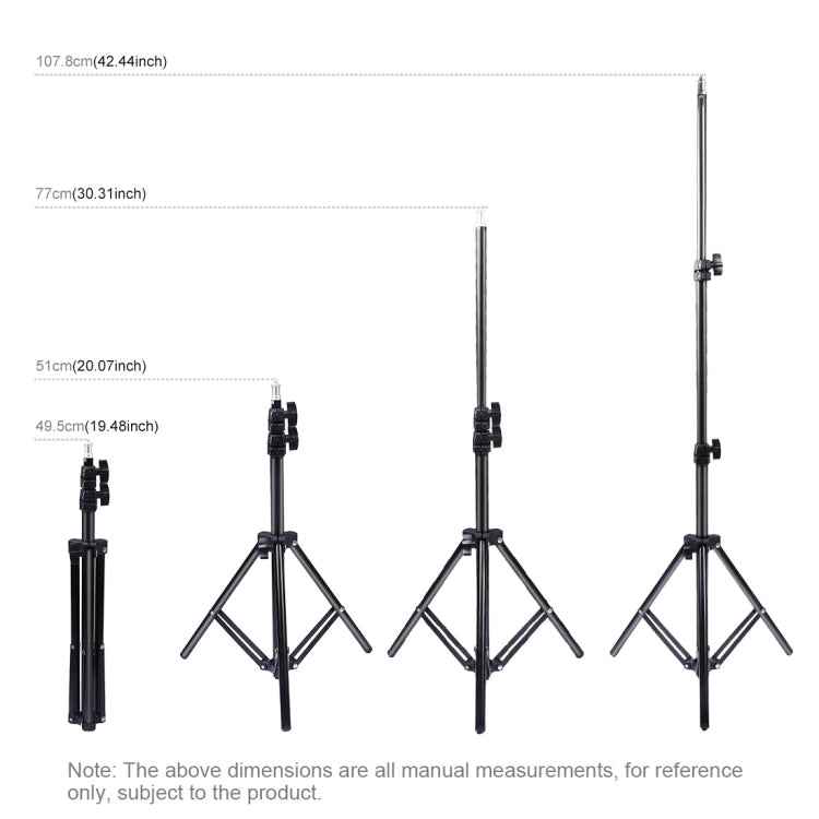PULUZ 1.1m Height Tripod Mount Holder for Vlogging Video Light  Live Broadcast Kits