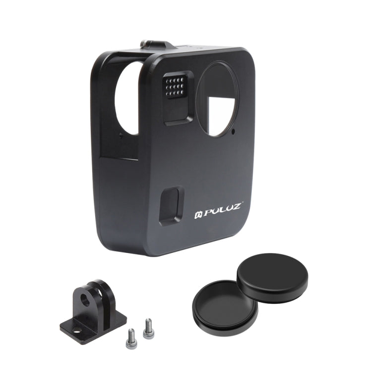 PULUZ for GoPro Fusion Housing Shell CNC Aluminum Alloy Protective Cage with Basic Mount & Lens Caps