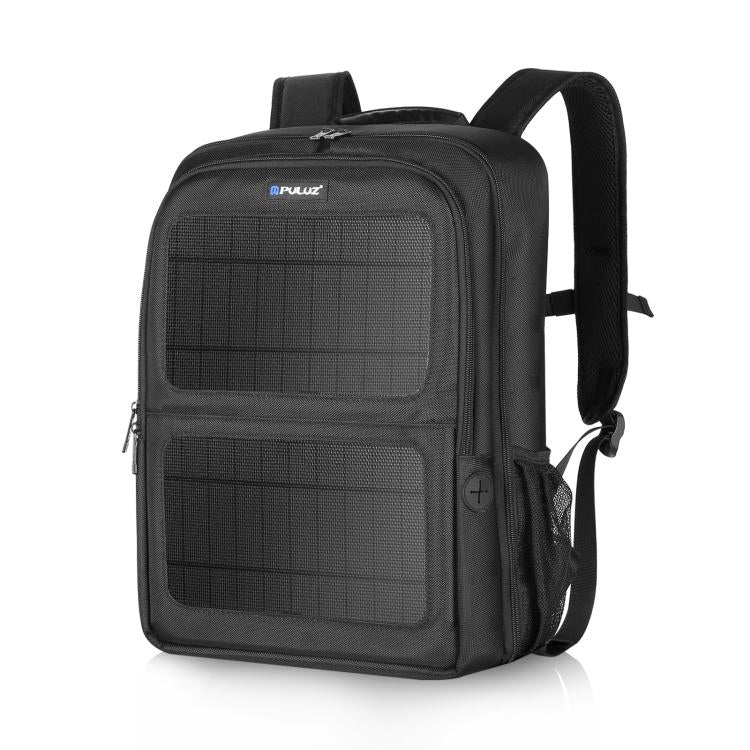 PULUZ Solar Power Outdoor Portable Camera Dual Shoulders Backpack Laptop Bag