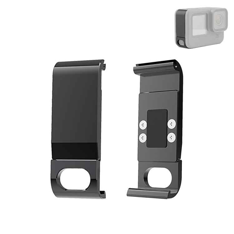 PULUZ Metal Battery Side Interface Cover for GoPro HERO13 Black /12 Black /11 Black /10 Black /9 Black