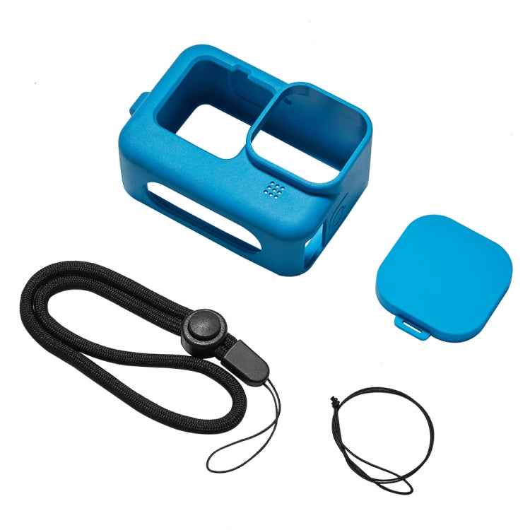 PULUZ for GoPro HERO12 Black /11 Black /10 Black /9 Black Silicone Protective Case Cover with Wrist Strap & Lens Cover