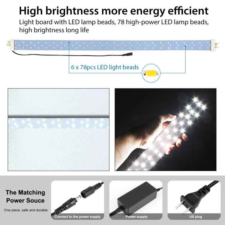 PULUZ 2m 240W 5500K Photo Light Studio Box Kit for Clothes / Adult Model Portrait