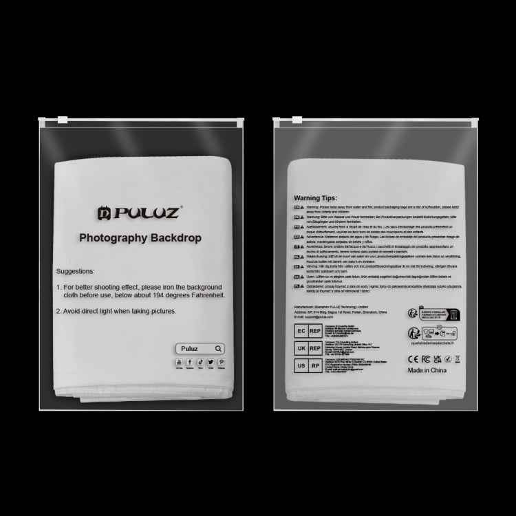 PULUZ 3m x 2m Photography Background Thickness Photo Studio Background Cloth Backdrop