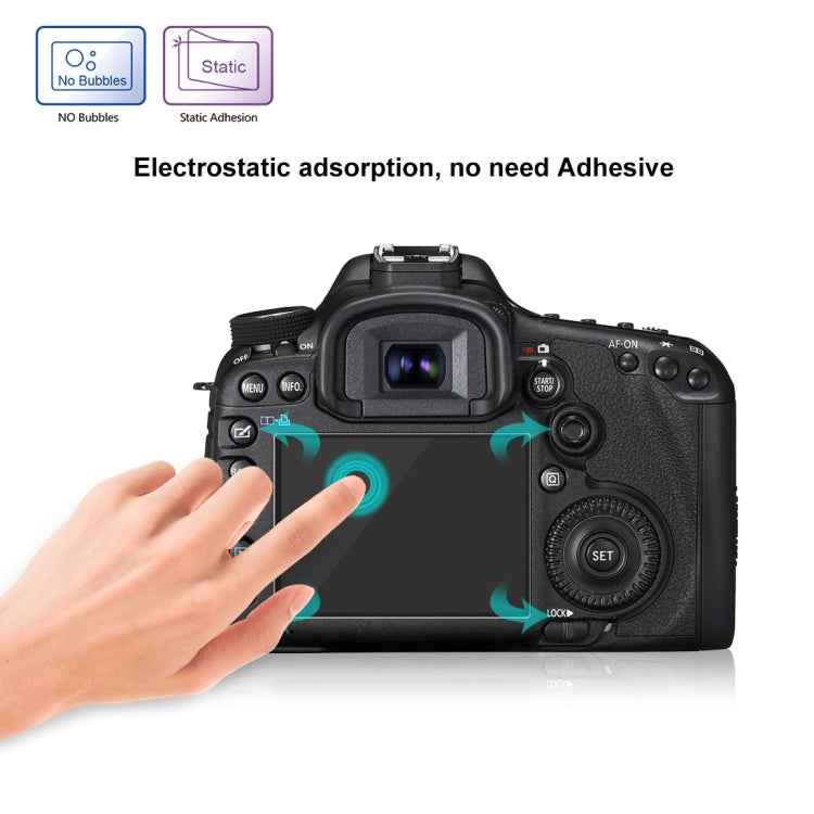 PULUZ 2.5D 9H Tempered Glass Film for Canon 5D Mark III, Compatible with Olympus SH50, Pentax K3 / K3II / 645Z, Sony HX7 / HX9 / HX100 / WX9 / HX30 / HX200 / W670 / W630 / WX100