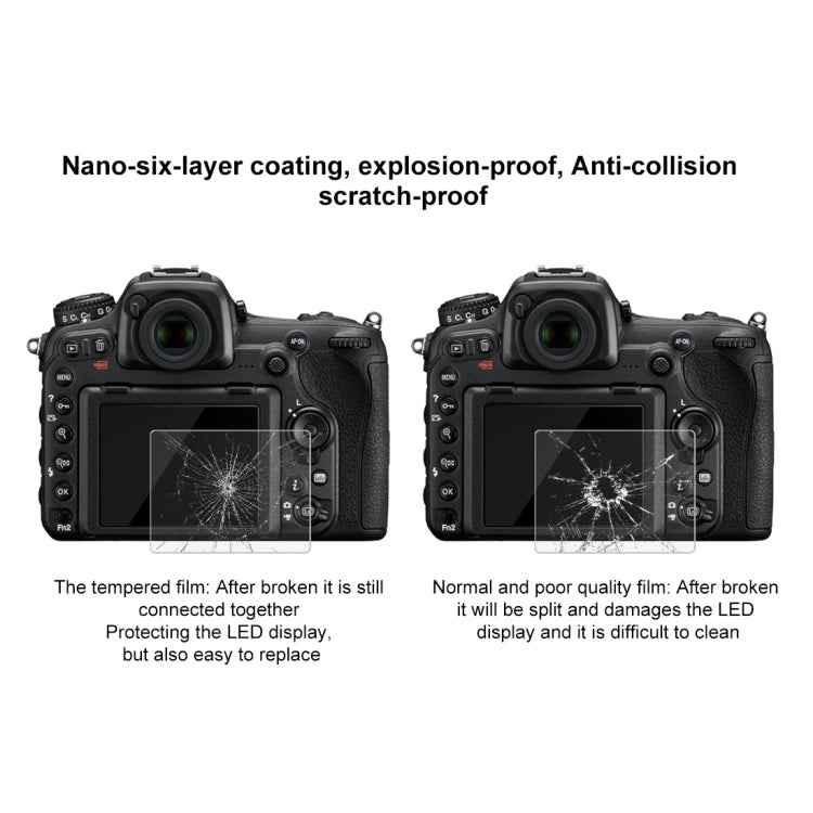 PULUZ 2.5D 9H Tempered Glass Film for Nikon D7100