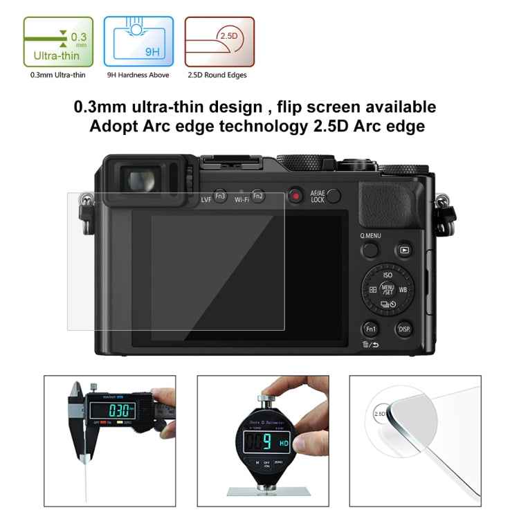 2.5D 9H Tempered Glass Film for Panasonic DMC-LX100